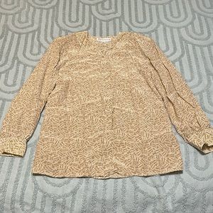 BURBERRY Vintage 80s Silk Geometric Blouse